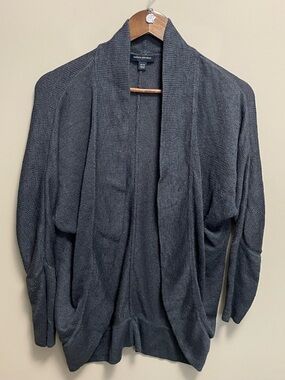 Banana Republic Dark Charcoal Open-Front Cardigan Women’s Medium